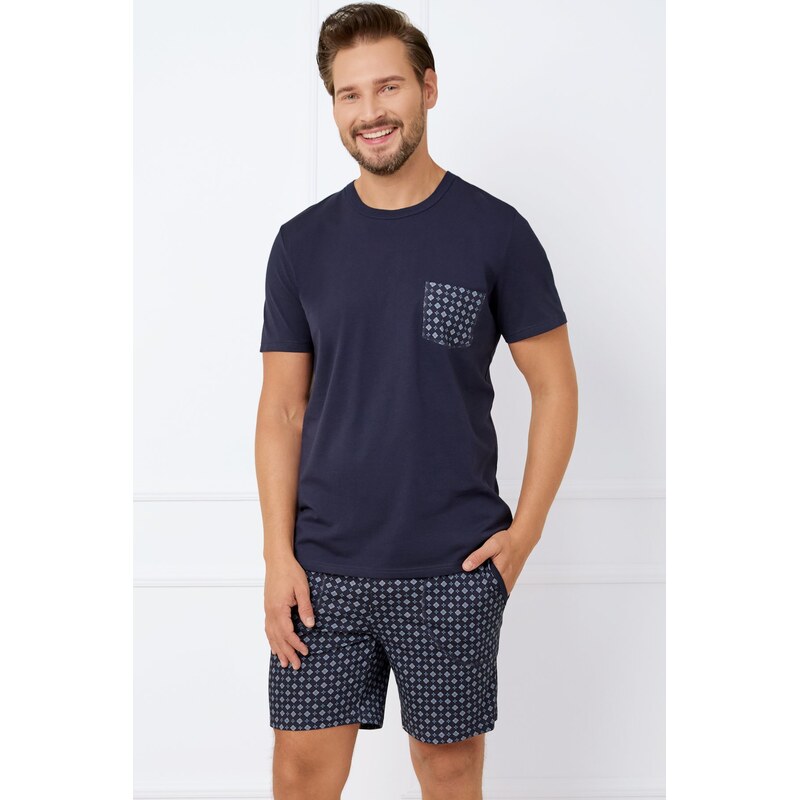 E-shop Italian Fashion pánske krátke pyžamo Rajmund - bavlna
