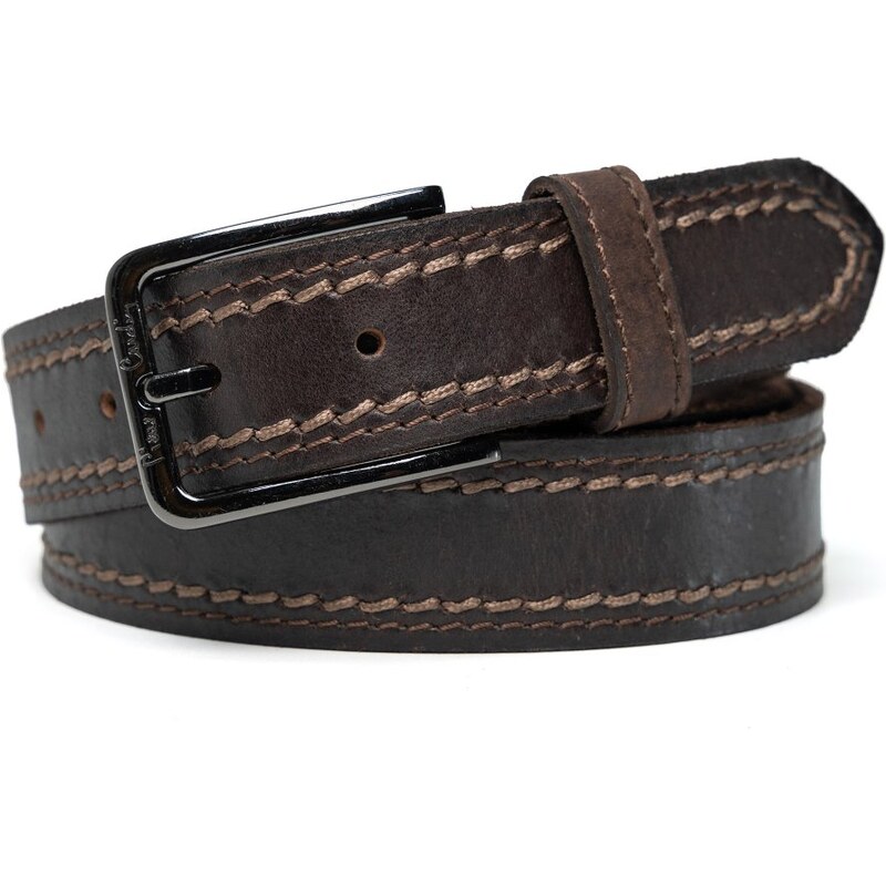 Kožený opasok Pierre Cardin 612 T.MORO 62971264