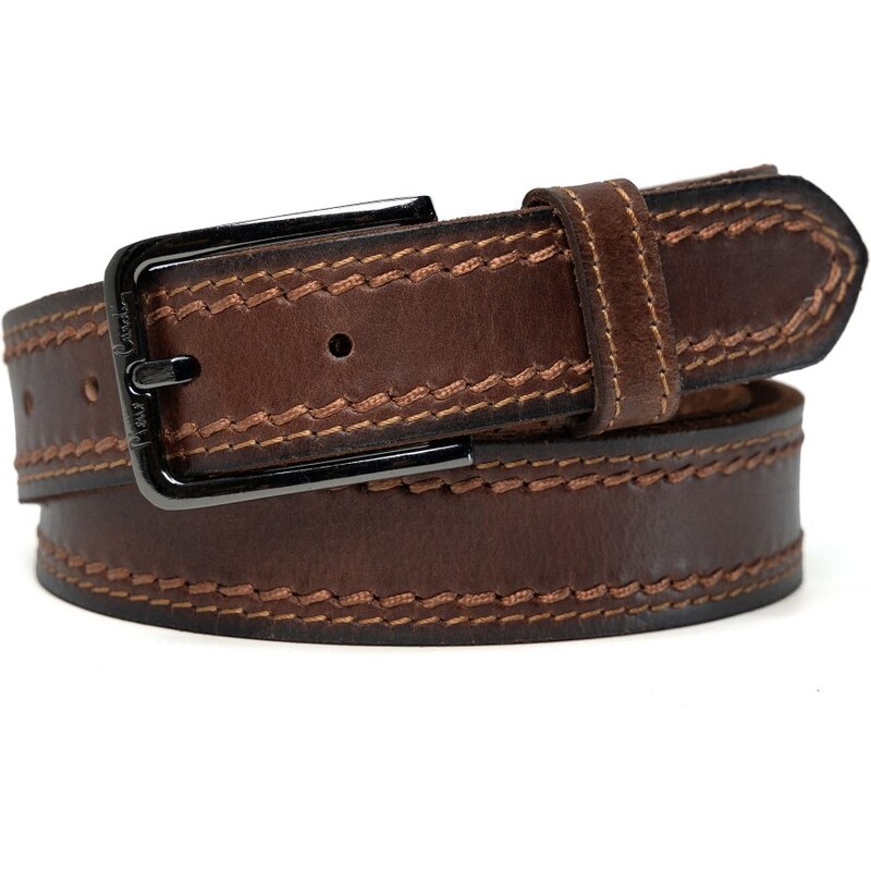 Kožený opasok Pierre Cardin 612 COGNAC 62971263