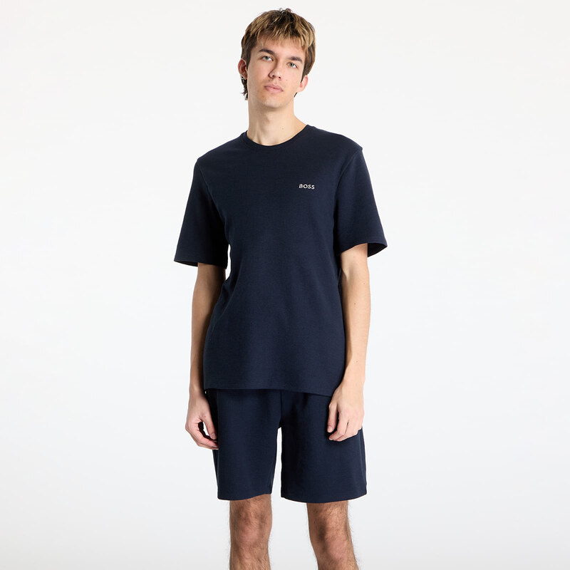 Tričko Hugo Boss Mens Waffle T-Shirt Blue L 62971444