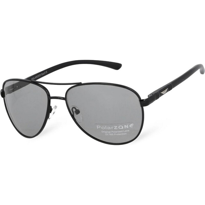 Sunmania Čierne fotochromatické slnečné okuliare Massive Aviator 23821654