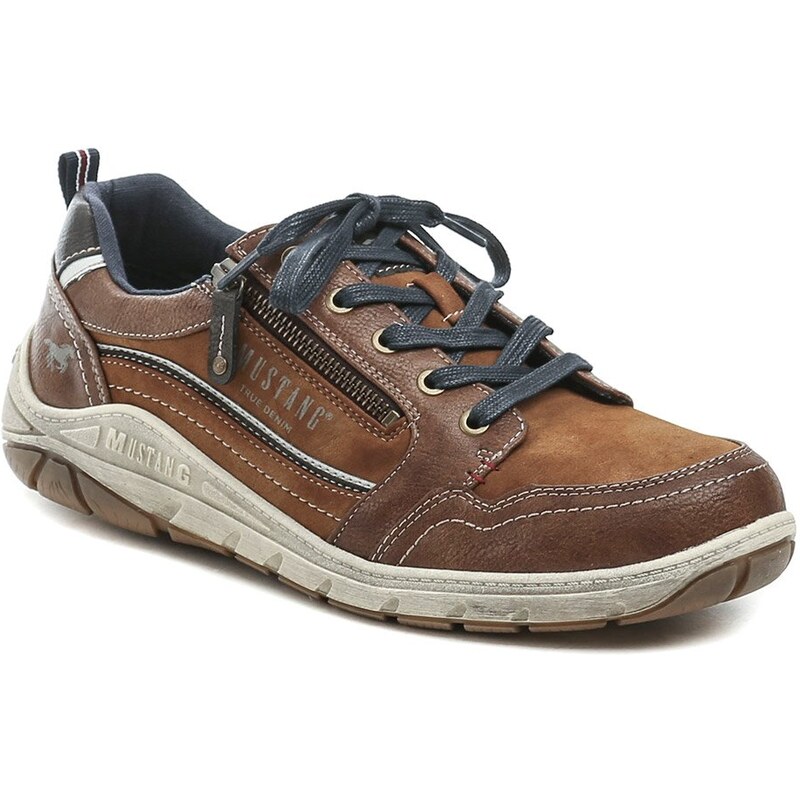 Mustang 4160-302-301 kastanie pánske poltopánky 62971554