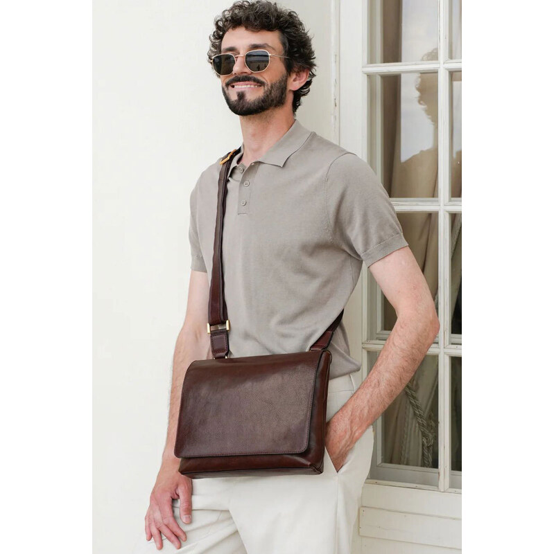 Glara Talianska crossbody z kože 62971565