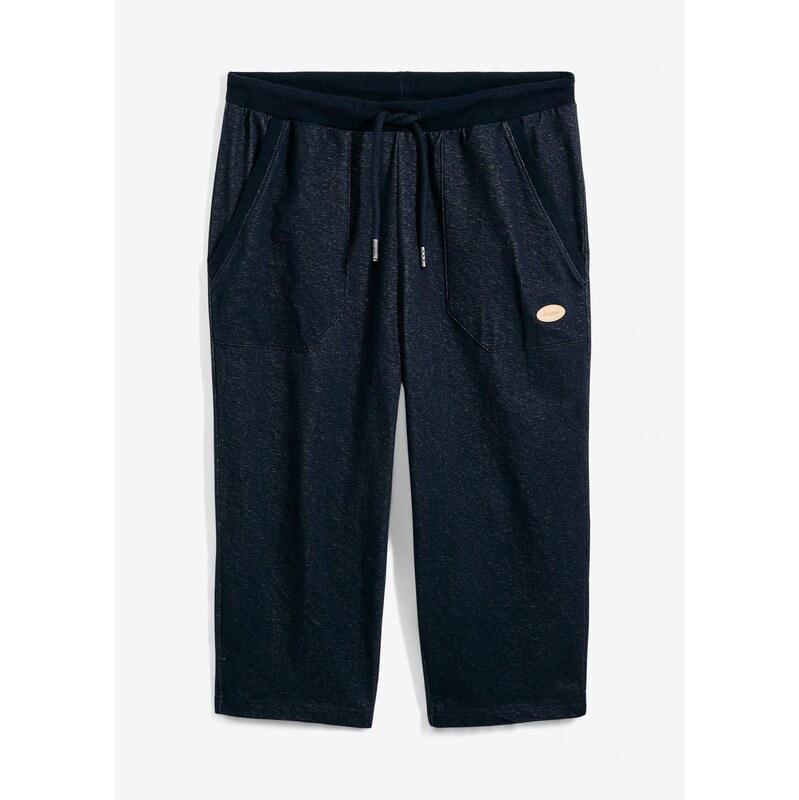 bonprix 3/4 tepláky v denimovom vzhľade s elastickým pásom, farba 50408490