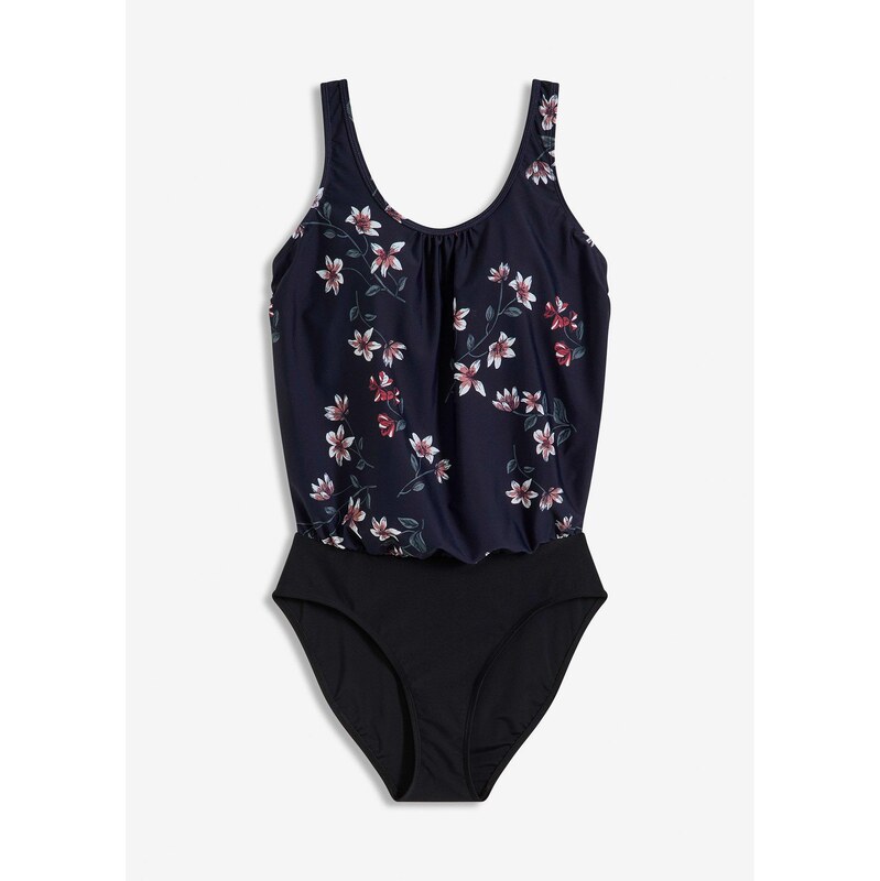 bonprix Jednodielne plavky, farba modrá 62972045