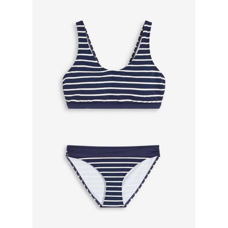 bonprix Bikiny bustier (2-dielne), farba modrá 62972069