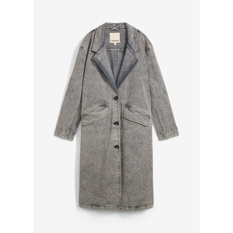 bonprix Trenčkot z twillu, farba šedá 62972112