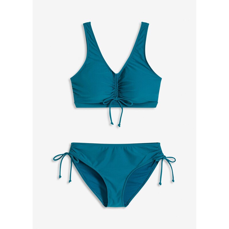 bonprix Bikiny (2-dielne) so šnúrkami na zaviazanie, farba modrá 62972164