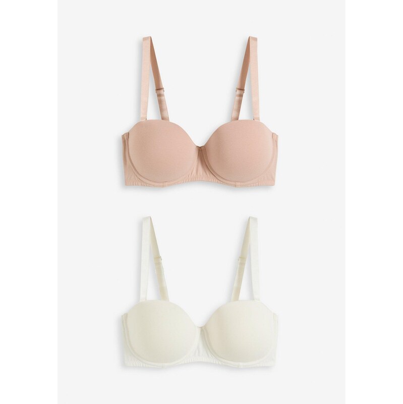 bonprix Podprsenka Multiway, s kosticami (2 ks) bio-bavlna, farba 62972910