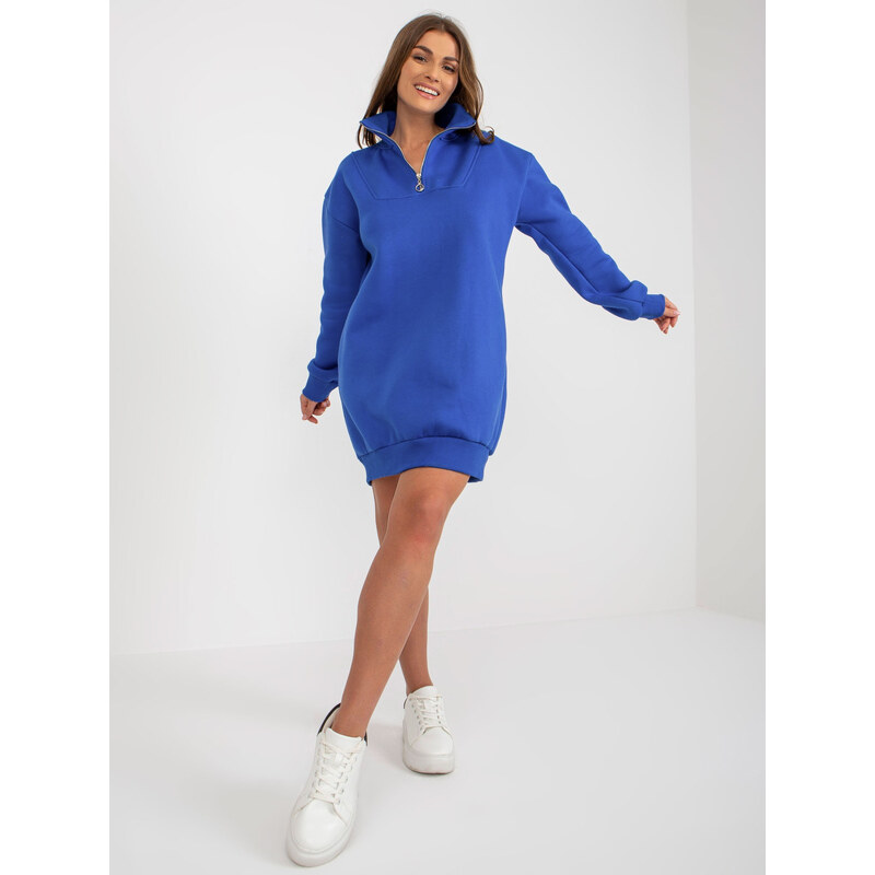 BASIC Modré mikinové šaty -EM-BL-773.36X-cobalt 42212784