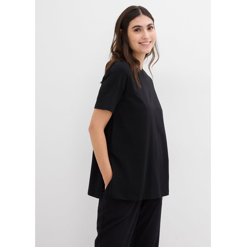 bonprix Materské tričko 2v1, na dojčenie, z bio bavlny, bočné rozparky 62972531