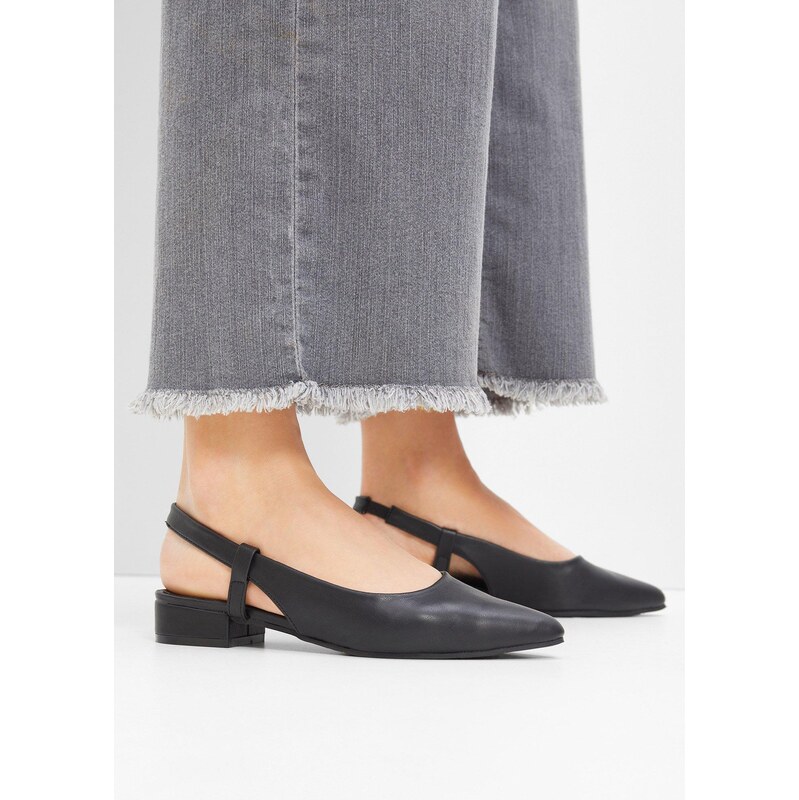 bonprix Lodičky Sling, farba čierna 62972832