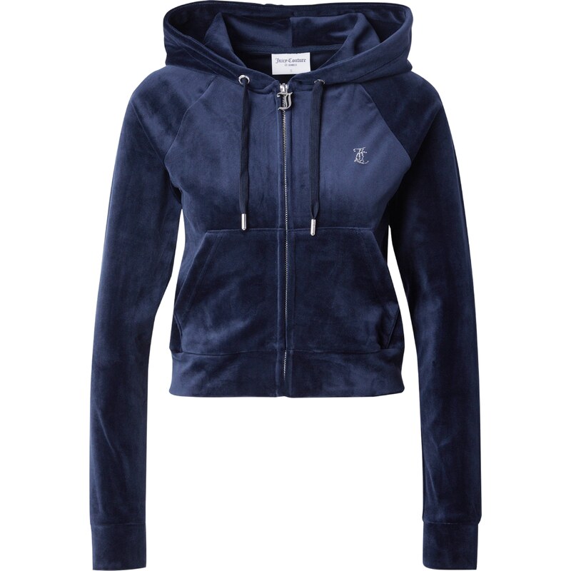 Juicy Couture Tepláková bunda Madison námornícka modrá / strieborná 62978079