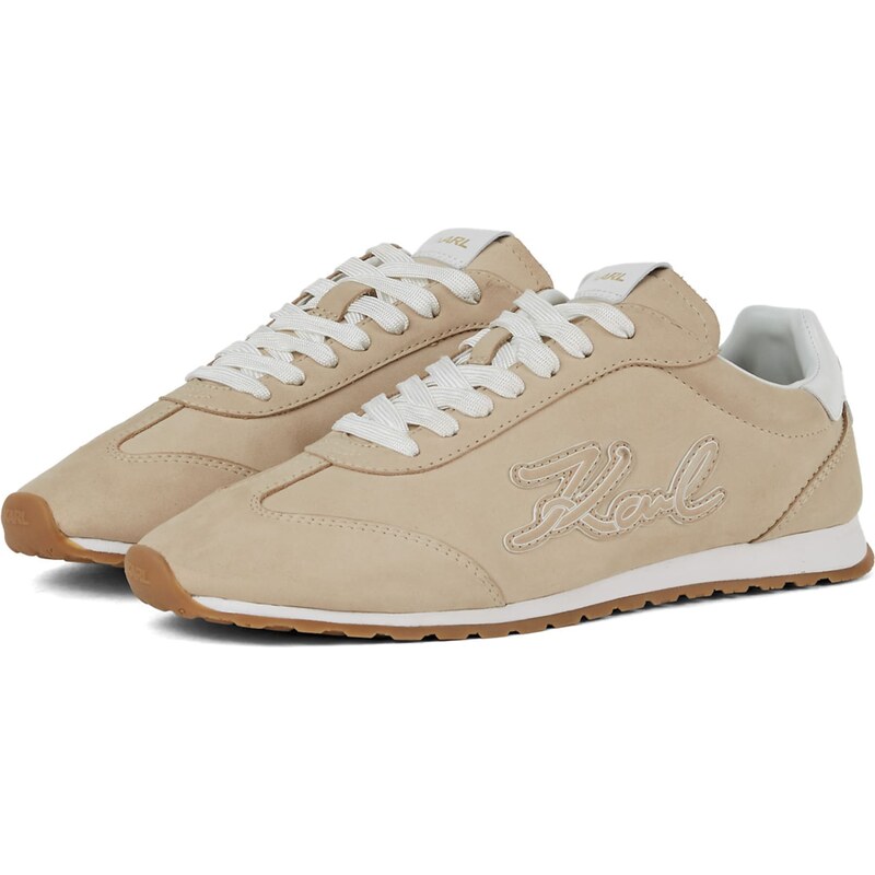 Karl Lagerfeld Nízke tenisky Venus piesková / biela 62978264