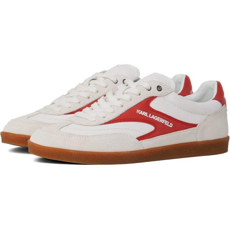 Karl Lagerfeld Nízke tenisky červená / biela / šedobiela 62978269