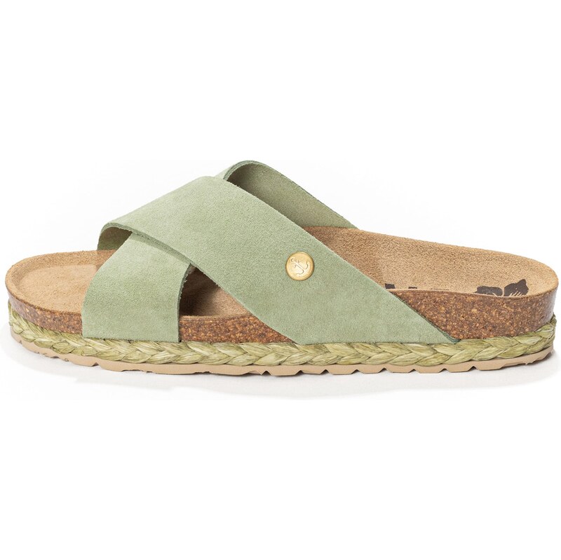 Bayton Šľapky Burgos svetlohnedá / svetlozelená 63145326