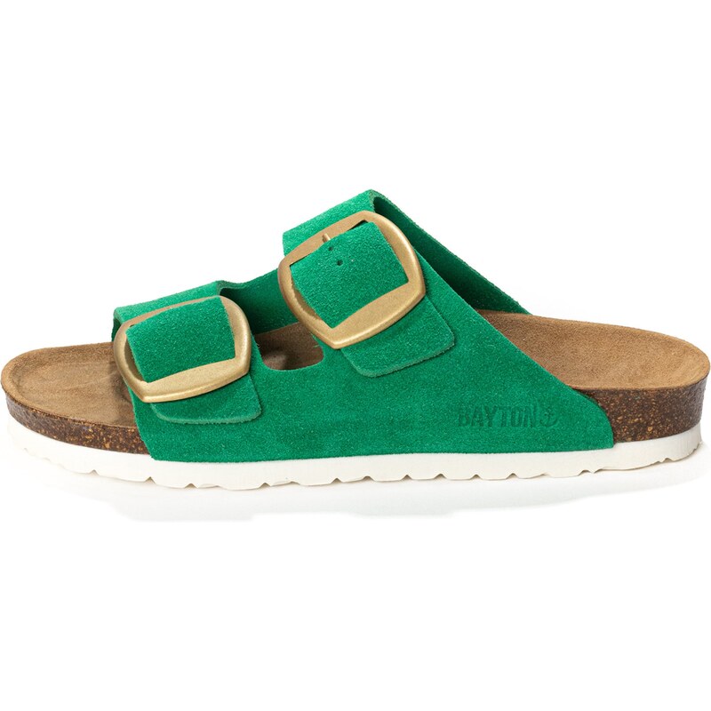 Bayton Šľapky Alicante zlatá / zelená 63153338