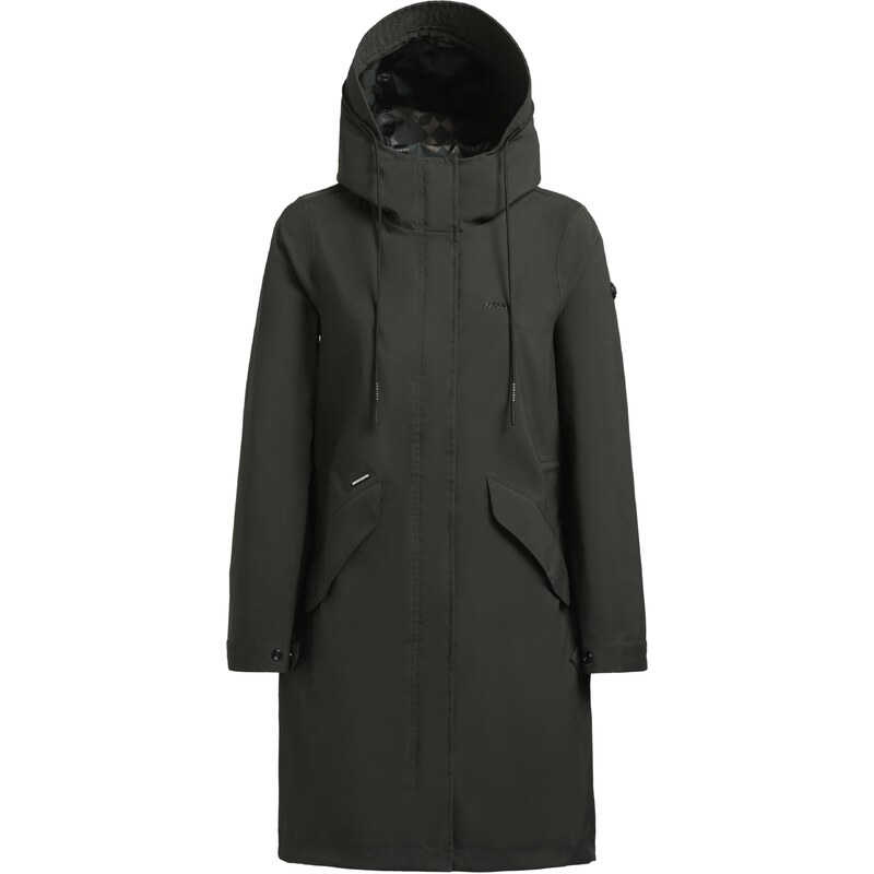 khujo Prechodný kabát Elea tmavozelená 62978366