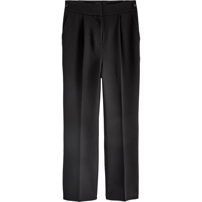 Next Plisované nohavice čierna 63017575