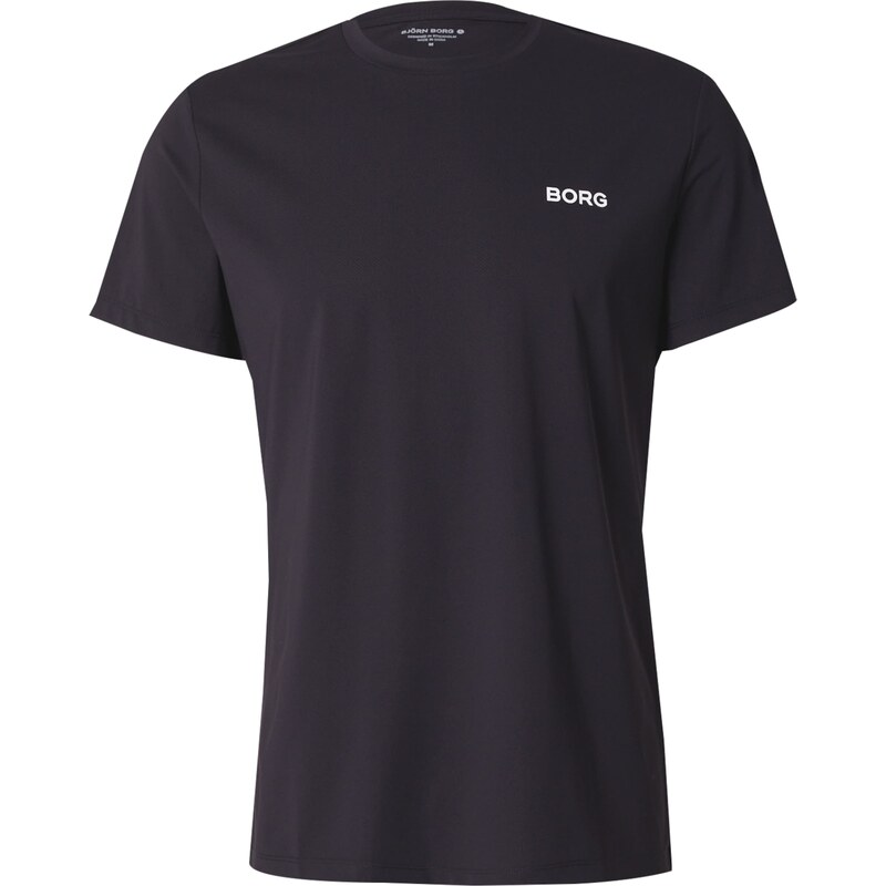 BJÖRN BORG Funkčné tričko ESSENTIAL čierna / biela 63166712