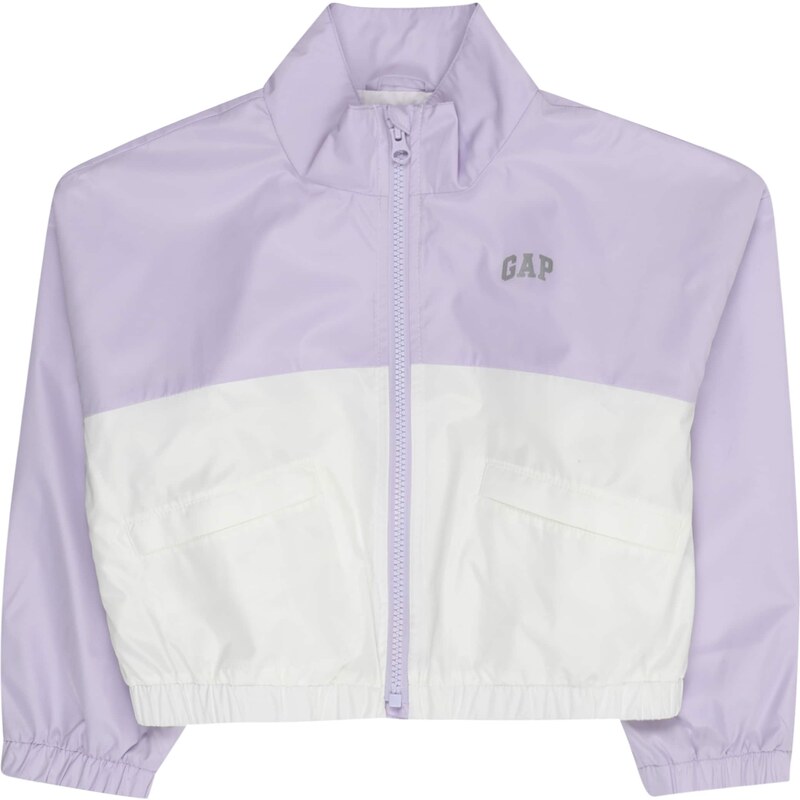 GAP Prechodná bunda sivá / levanduľová / biela 63166962