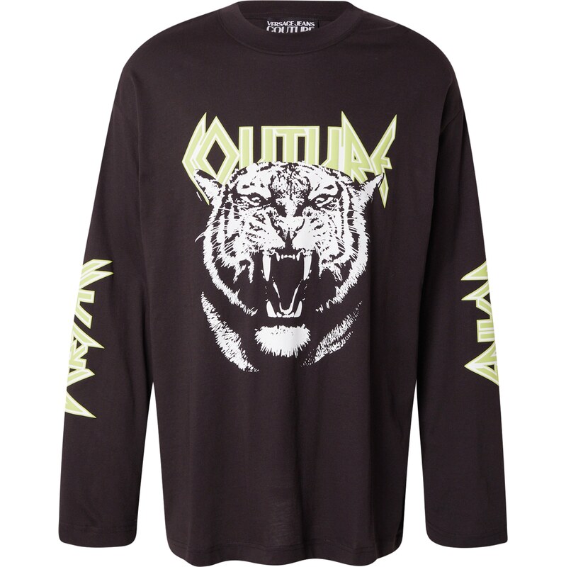 Versace Jeans Couture Tričko svetlozelená / čierna / biela 63135911