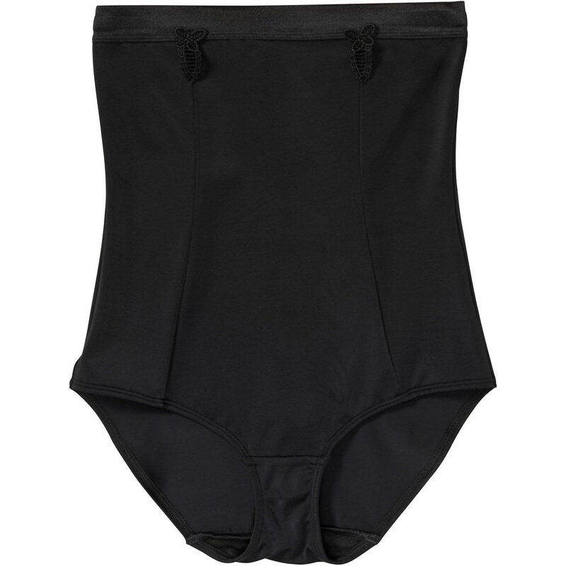 bonprix Sťahovacie nohavičky s vysokým pásom, farba čierna 50429760