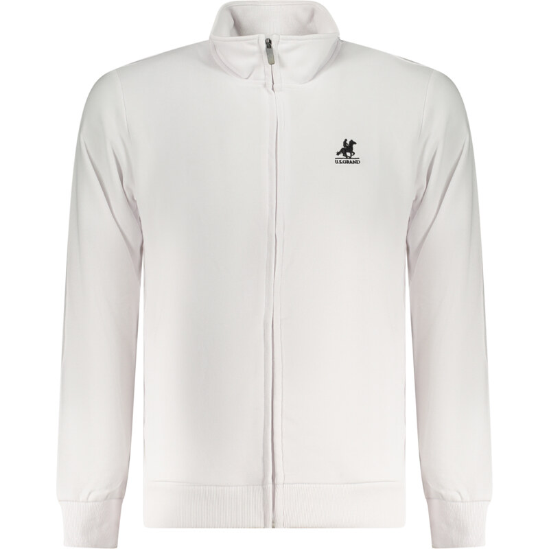 Športová Pánska Mikina so zipsom U.S. GRAND POLO Biela 68244072