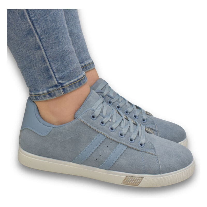 SS Dámske modré semišové tenisky WANESA 62984956