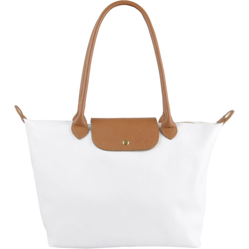 Biela kožená talianska kabelka Ludovica Bianca NovaKabelka.sk 62985038