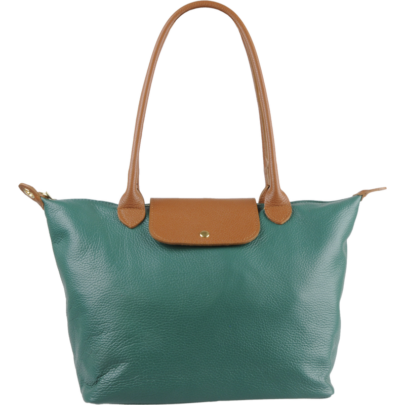 Zelená kožená talianska kabelka Ludovica Kiwi NovaKabelka.sk 62985036