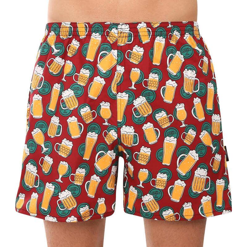 Pánske domáci trenky s vreckami Styx pivo (D1855) 62985196