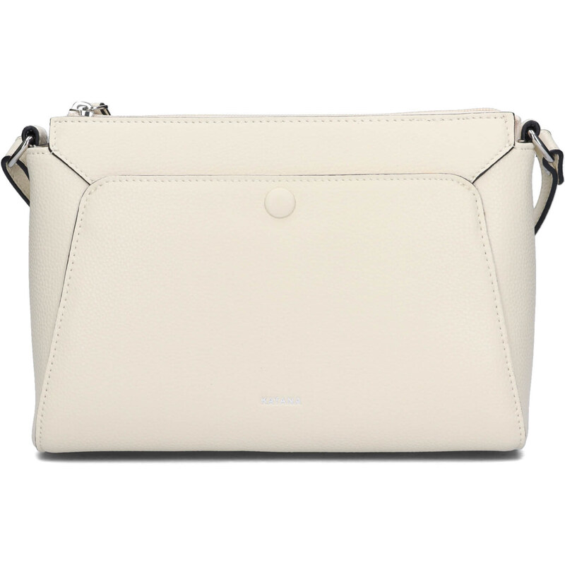 Kožená dámska crosbody kabelka Katana Alizée - béžová 62988742