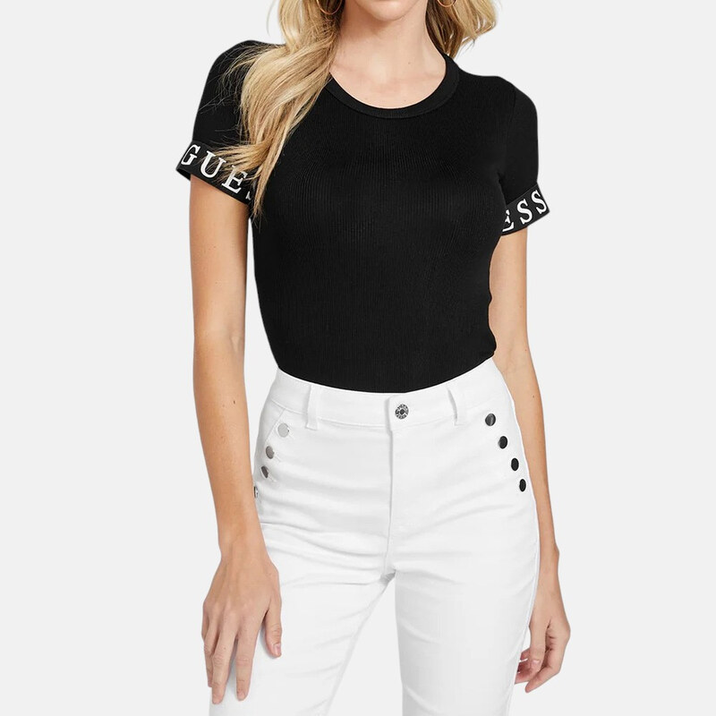 Dámské černé triko Guess 56184 62987912