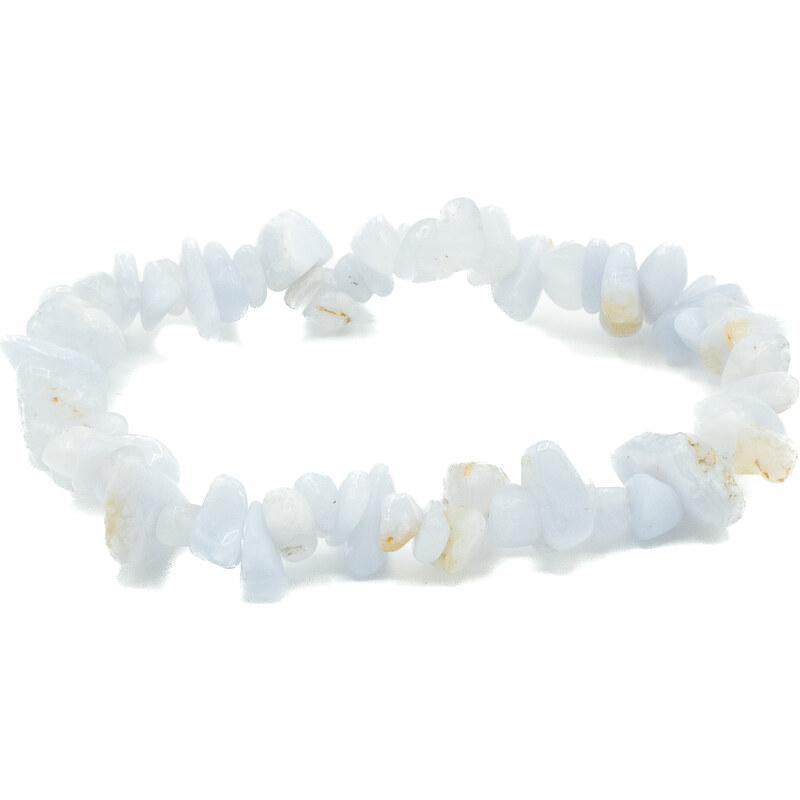 Olivie Náramok MODRÝ KRAJKOVÝ ACHÁT sekaný 9299 63406933