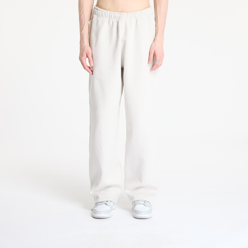 Tepláky Nike Solo Swoosh Mens Open-Hem Fleece Pants Light Bone/ White 62990255