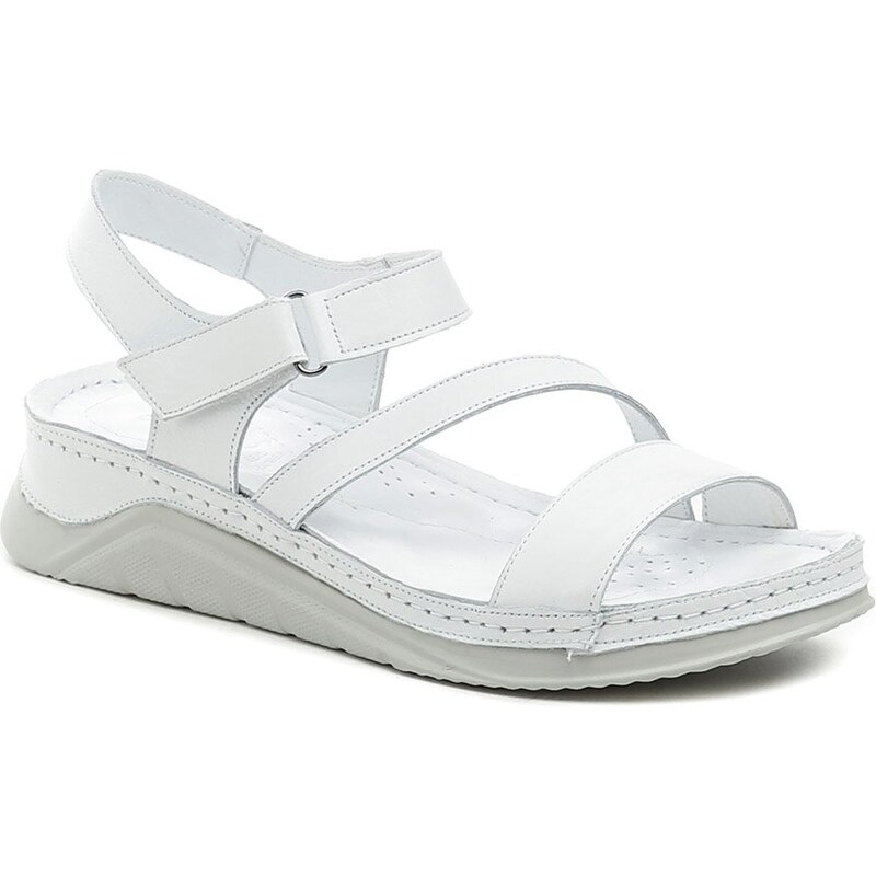 Wild 022056102B2 biele dámske sandále na kline 62990363