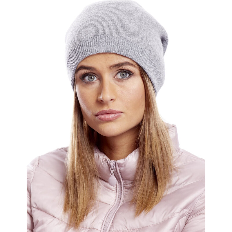 BASIC Svetlosivá dámska čiapka so strapcom AT-CZ-17285.40-light gray 18688464