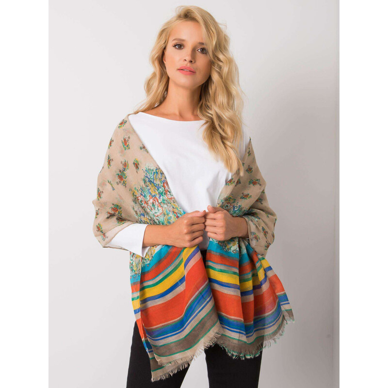 BASIC Béžova šatka so vzormi -Nech-CH-WJ-1X08426-beige 25949955