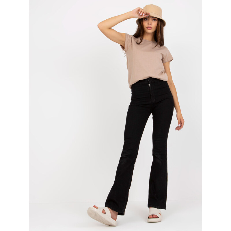 BASIC FEEL GOOD Béžové tričko s okrúhlym výstrihom B-013.09P-beige 34396142