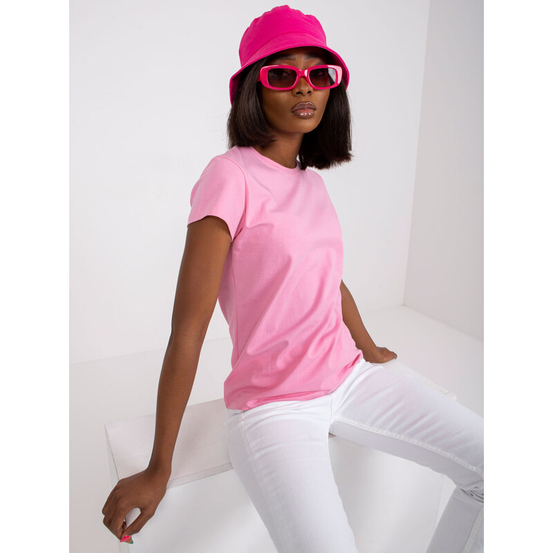 BASIC Dámske ružové tričko RV-TS-4623.60-pink 18775198