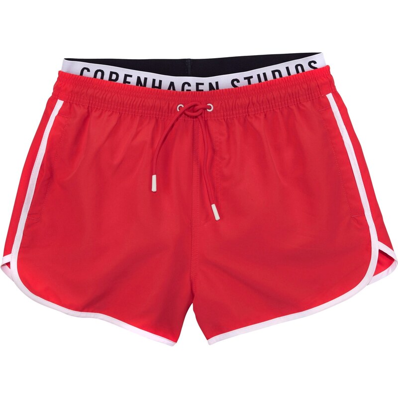 Copenhagen Studios Plavecké šortky červená / čierna / biela 63067663