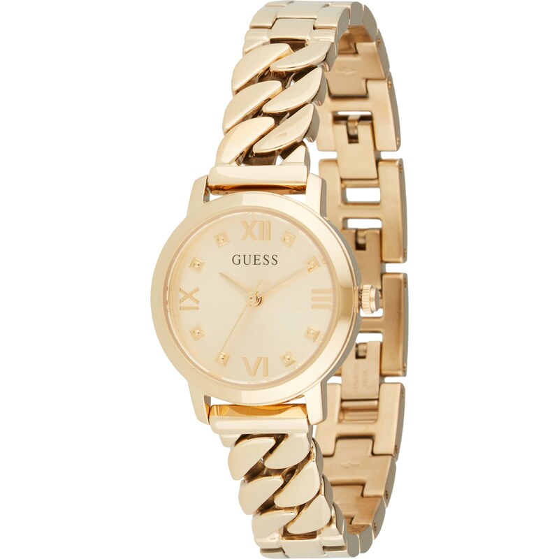 GUESS Analógové hodinky zlatá / čierna 63067982