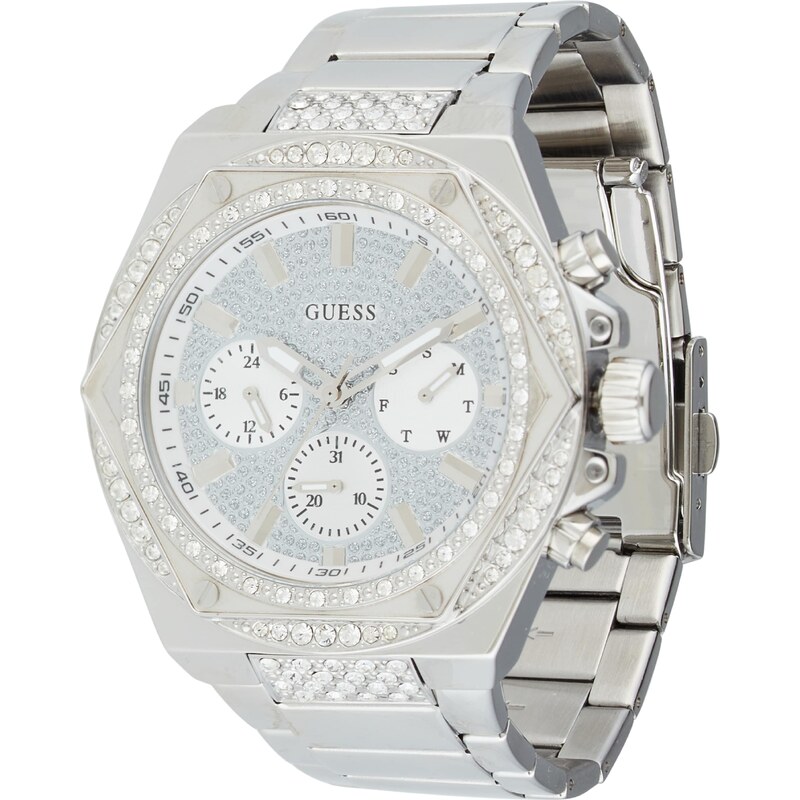 GUESS Analógové hodinky FURY strieborná 63116425