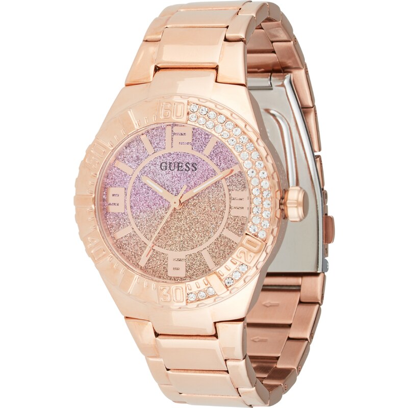 GUESS Analógové hodinky Sangria zlatá / ružové zlato / svetloružová 63067972