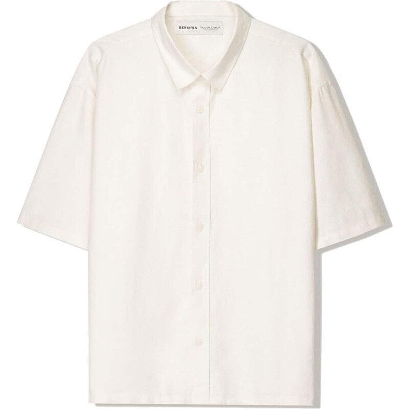 Bershka Košeľa biela 63165468