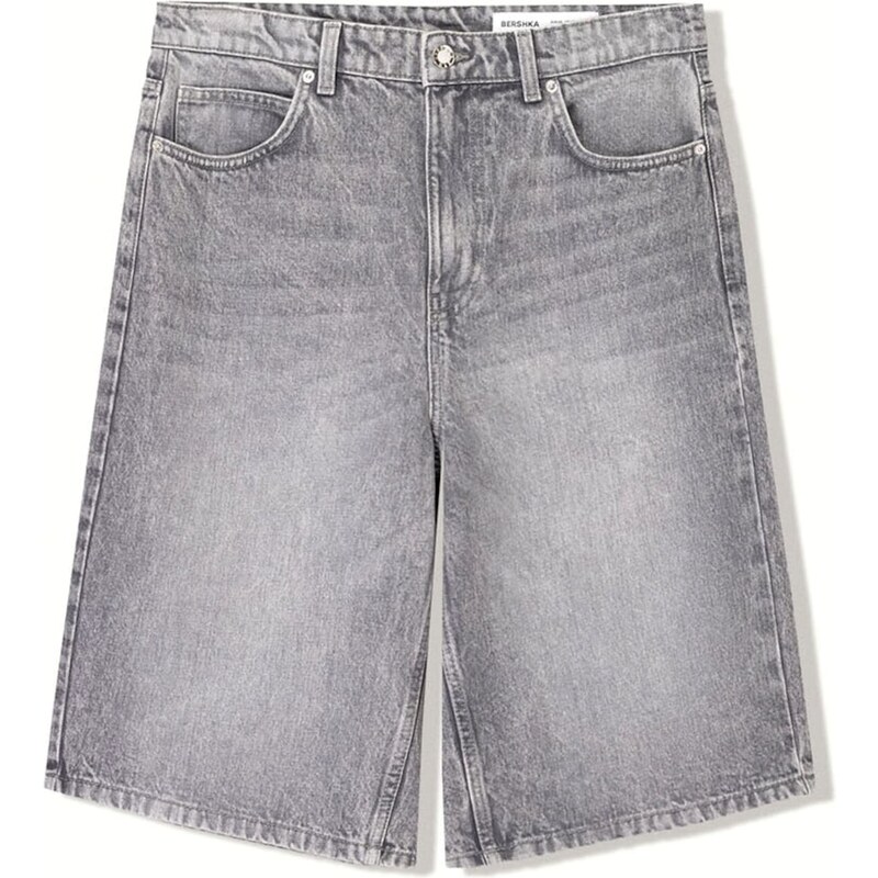 Bershka Džínsy sivý denim 63165991