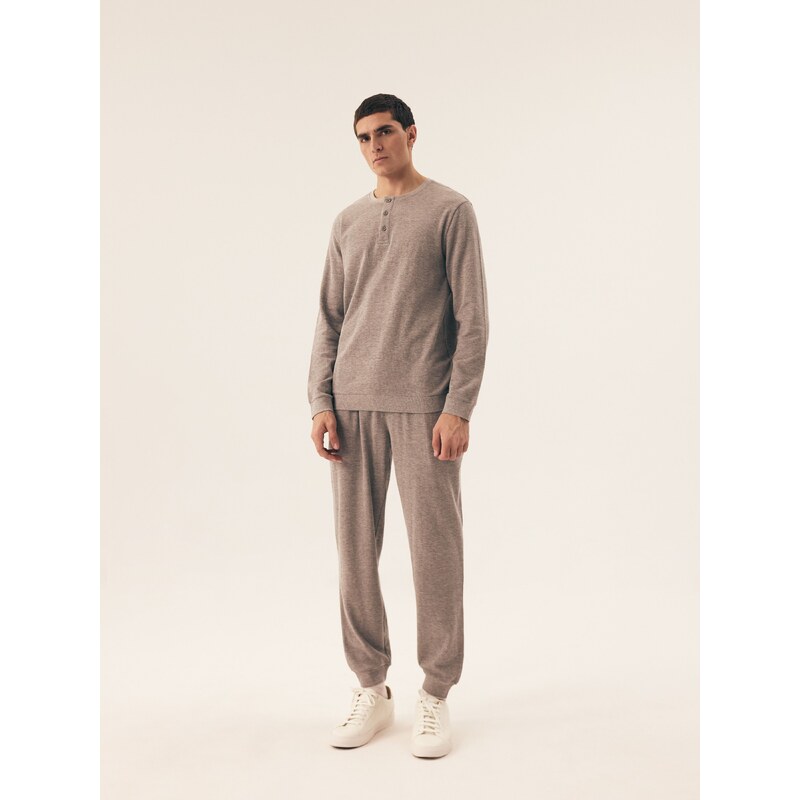 Henderson Pánska tepláková súprava Desert 42638-90X šedá, Farba šedá 63005610