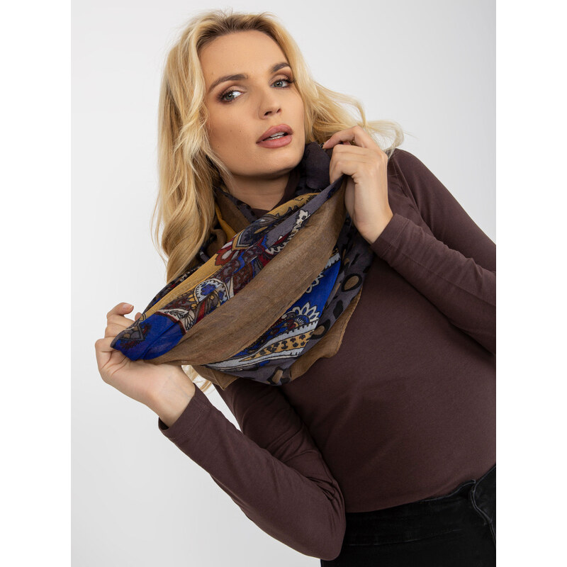 BASIC Šatka s motívmi - sivá -AT-KM-K241239.19 35584641