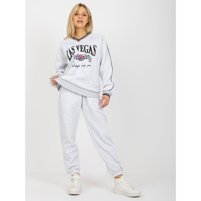 BASIC Svetlosivá pohodlná teplákovka Las Vegas -EM-KMPL-769.19X-light 37575972